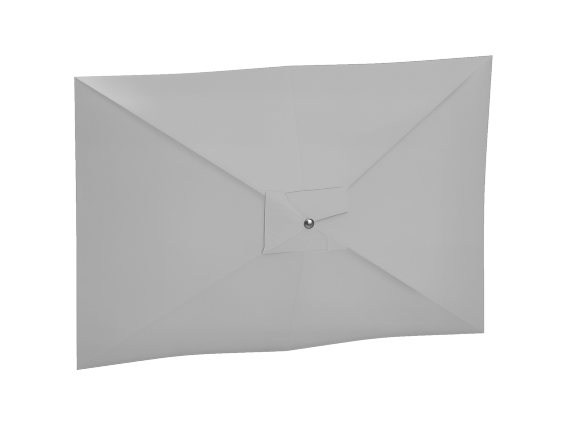 Toldo De Recambio De Sombrilla De 3x2 M De Repuesto Para Con Ventilación Superior Protección Uv 50+ Gris