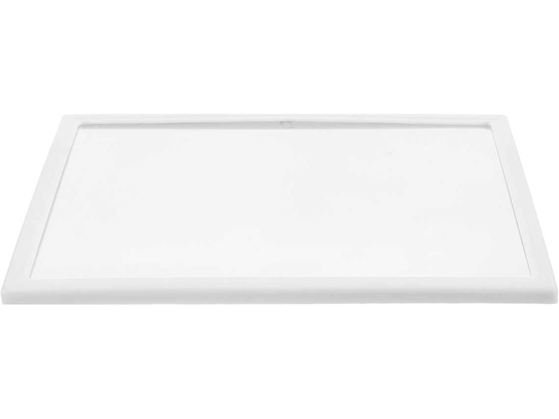 Espejo Rectangular Para Taquilla De Plástico Blanco Y Cristal, Diseño Compacto Con Ranura