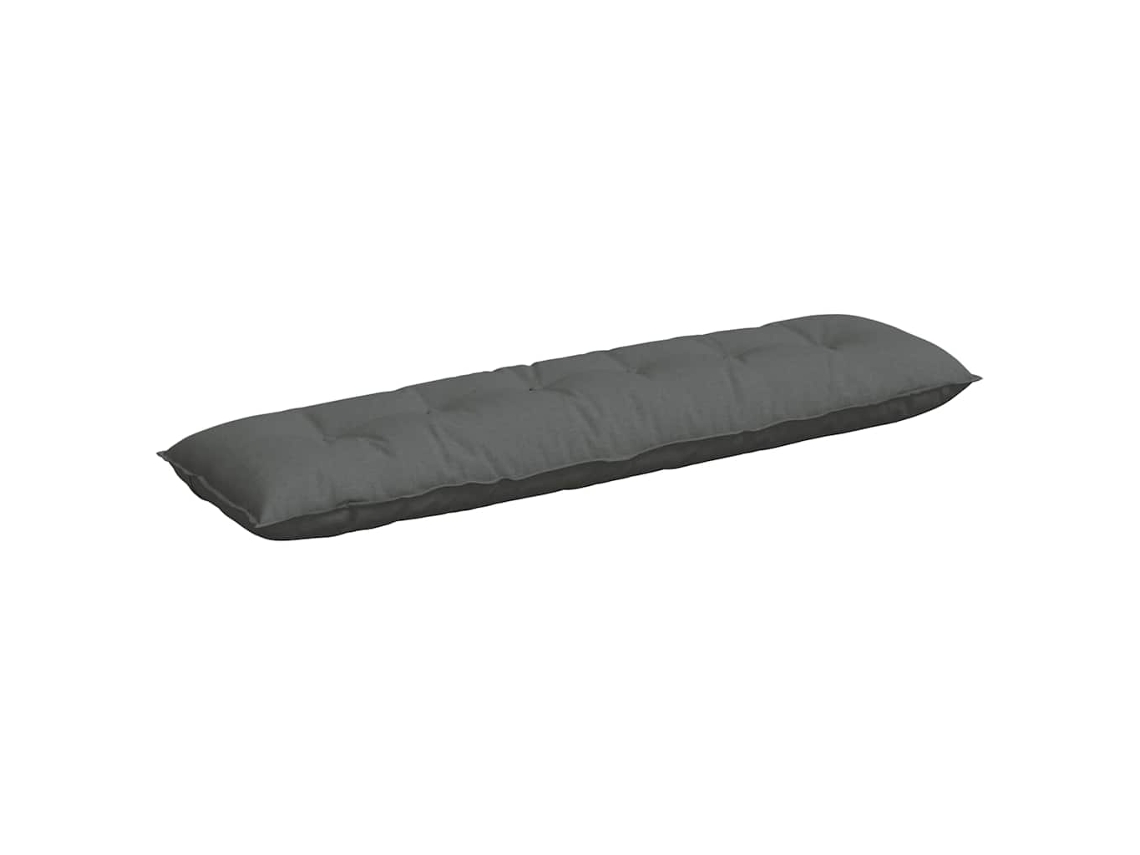 Cojín De Espalda Gris Oscuro 180 X 19 X 50 Cm Tela