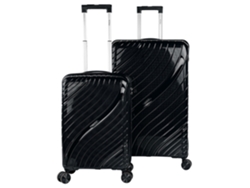 Maleta rígida negra Pp ITACA Danube (48 x 75 x 30 cm, 94 l)