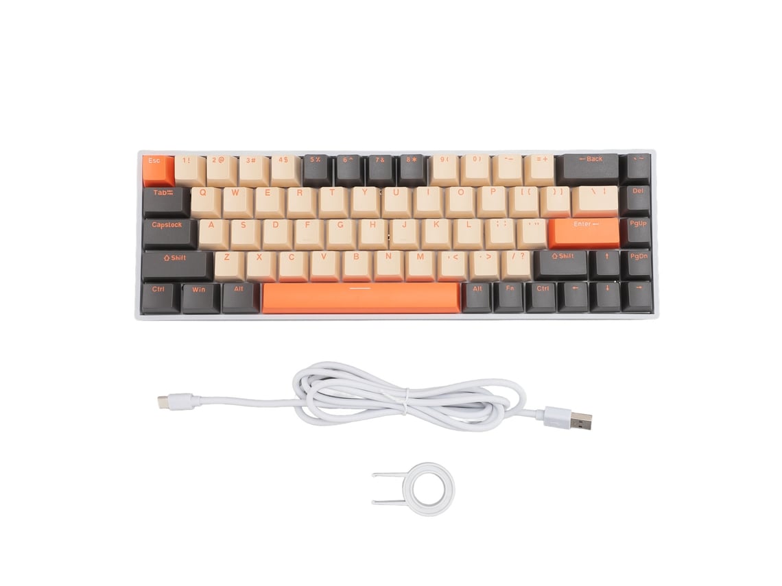 Baoj-2026novoteclado Mecânico Com Tecla Azul Switch 60% 68 Chaves