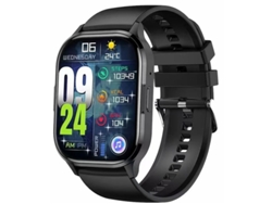 Reloj inteligente con pantalla AMOLED, llamadas Bluetooth, asistente de voz, monitoreo de frecuencia cardíaca y presión arterial, y múltiples modos ESP Yizhood