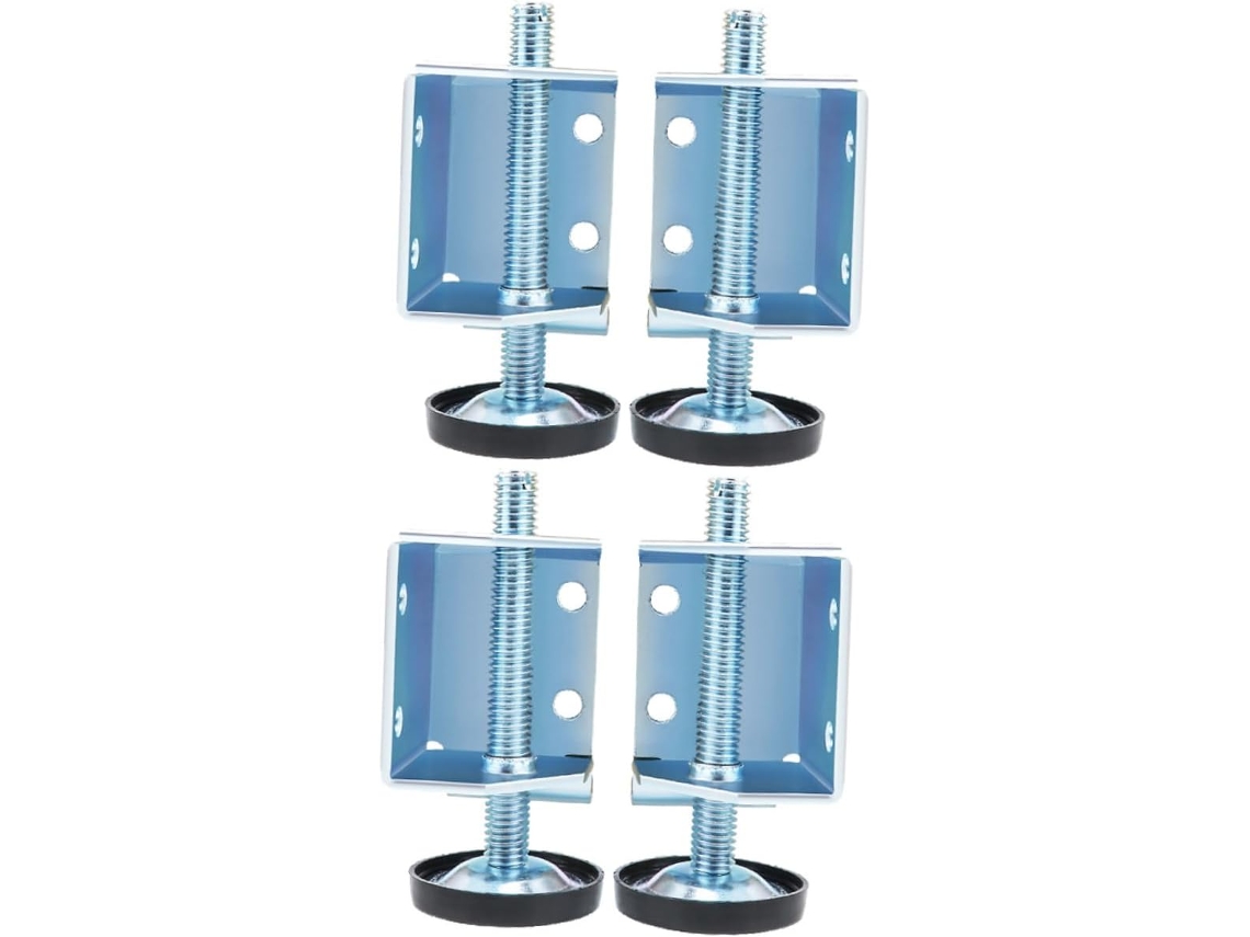 Niveladores De Patas Ajustables 4 Piezas Para Muebles, Sillas Y Mesas, Metal Plateado, Accesorios
