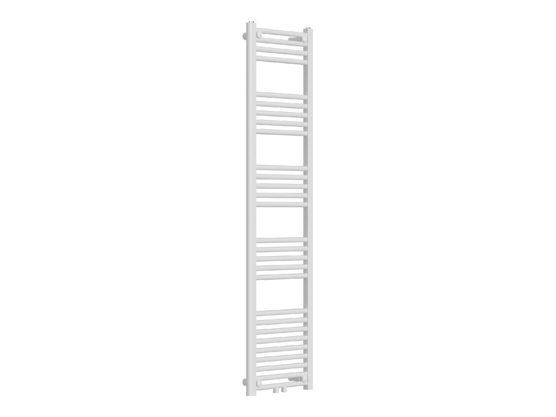 Radiador toallero mural Voss 556 W 28 tubos acero 160x40cm Blanco NEU.HAUS