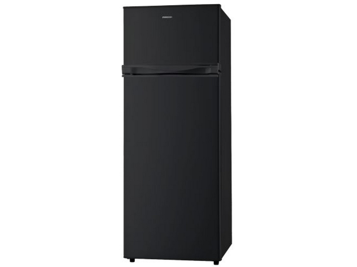 Frigorífico Infiniton Fg 249d14nea de dos puertas, 143 cm, 204 litros, acero inoxidable negro, cíclico y