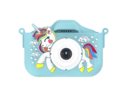 Cámara digital Chrui con enfoque 8x, grabación de vídeo, pantalla IPS de 2,0 pulgadas y tarjeta de 32 GB (azul)