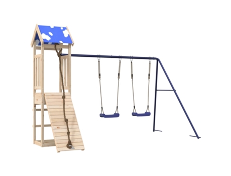 Parque infantil de exterior de VIDAXL madera maciza de pino