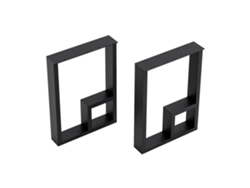 Set de 2 patas de mesa auxiliar Kauhava acero 42x30cm - Negro [EN.CASA]