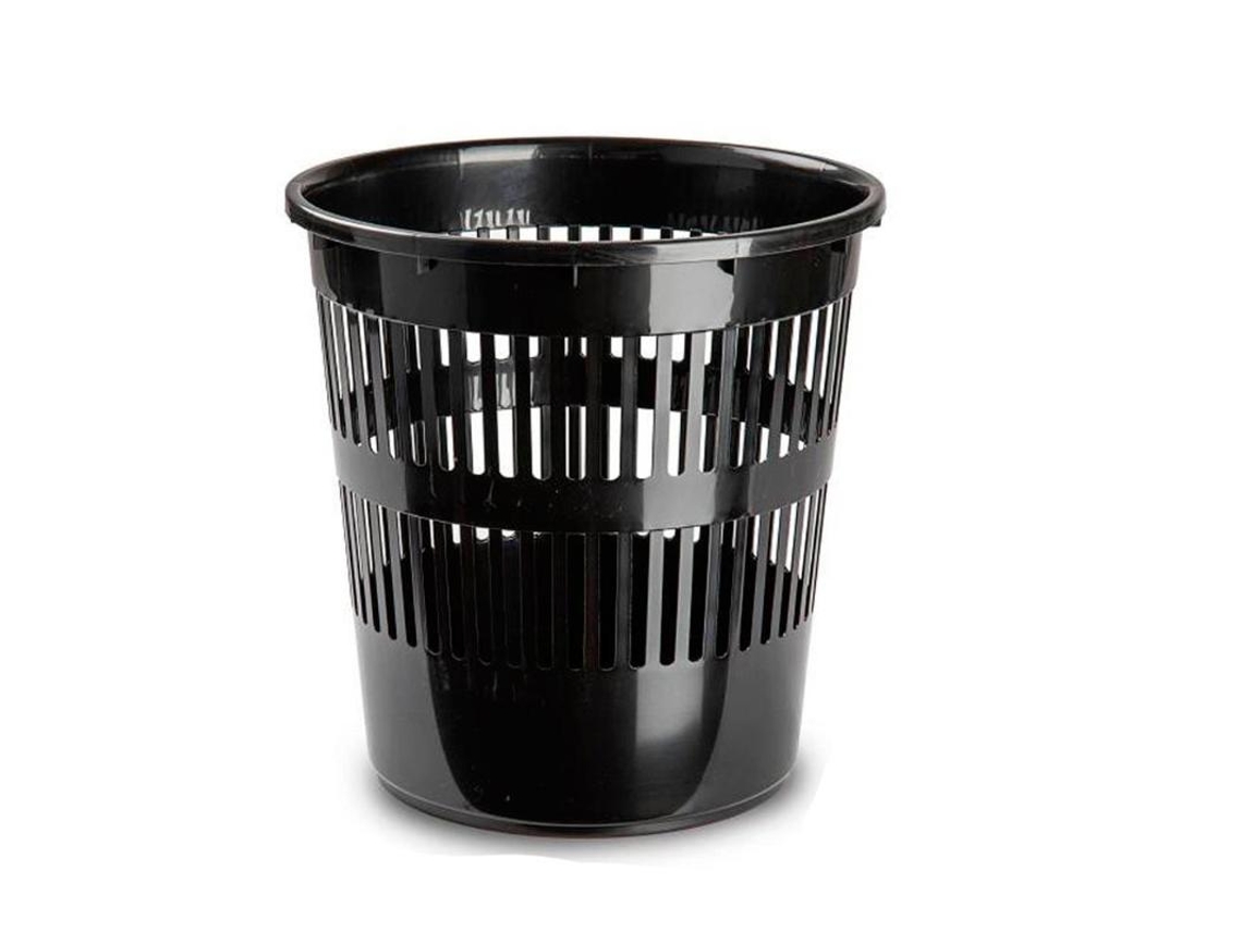 Papelera Redonda 27,5 Cm Negra