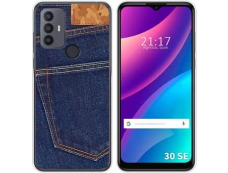 Carcasa para TCL 30 SE TUMUNDOSMARTPHONE Dibujos Vaquero Multicolor