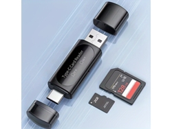 Lector de tarjetas USB/Tipo C a SD/TF