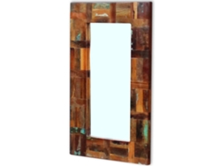 Espejo De Madera Maciza Reciclada 80x50 Cm