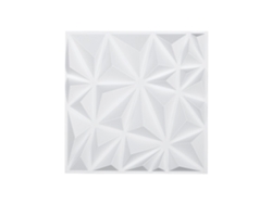 Paneles de pared de PVC 3D Diamante Blanco 30x30cm Tekmaquinas Set