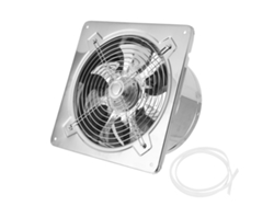 Ventilador de extracción de pared de acero inoxidable