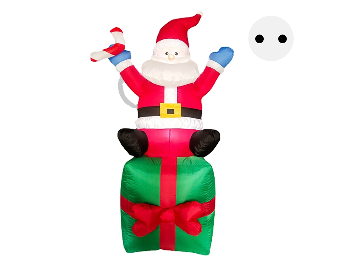 2026yncm-papá Noel Hinchable Para Exterior Decoración Navideña Gigante Inflable