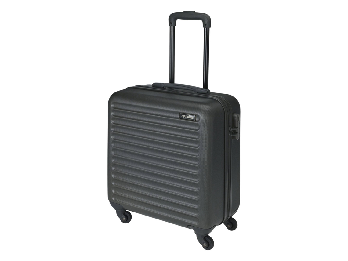 Maleta trolley abs de 16'' con 4 ruedas color negro WELLHOME