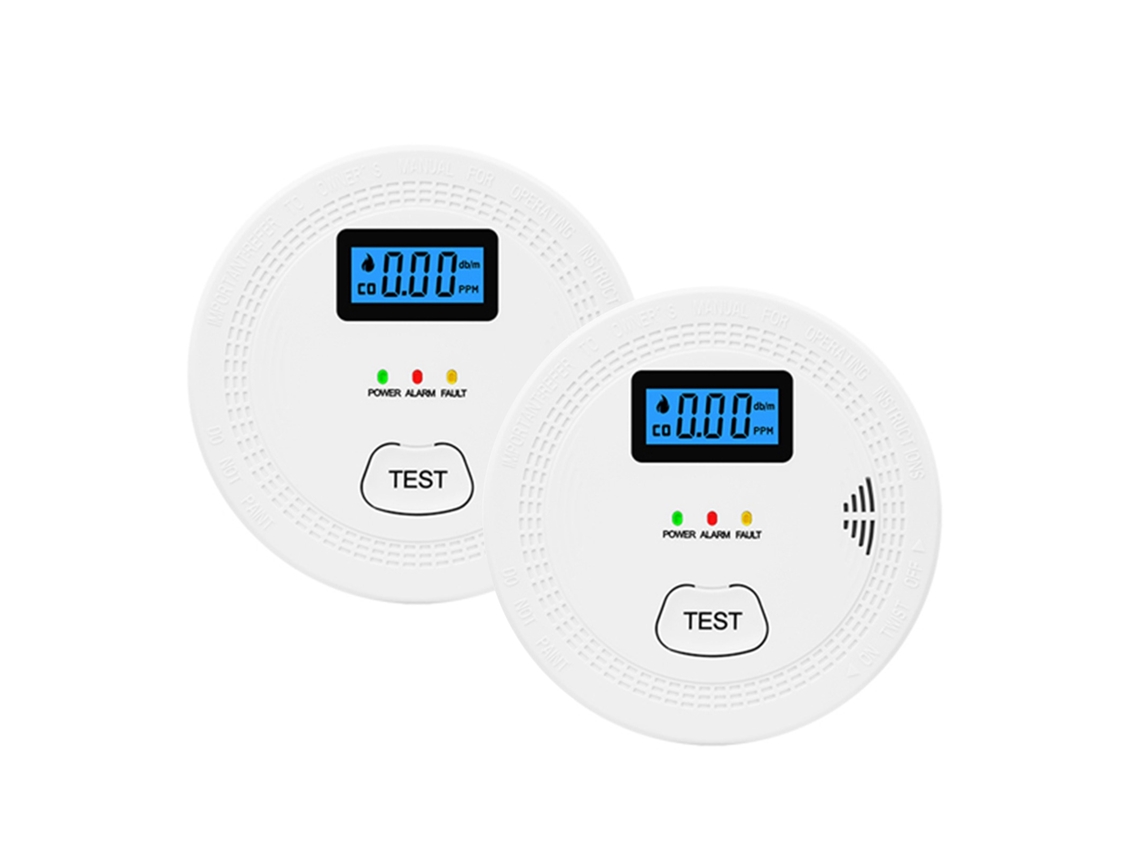 Detector Inteligente De Humo Y Monóxido De Carbono Con Alarmas Sonoras, Visuales Y De Batería Baja.