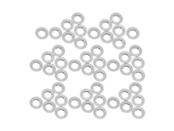 50 Piezas Juntas Convexas Reparación Gafas, Arandelas