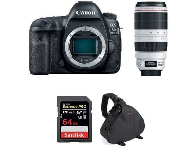 Kit Cámara CANON EOS 5D Mark IV + EF 100-400mm f4.5-5.6L IS II USM (Full-Frame)