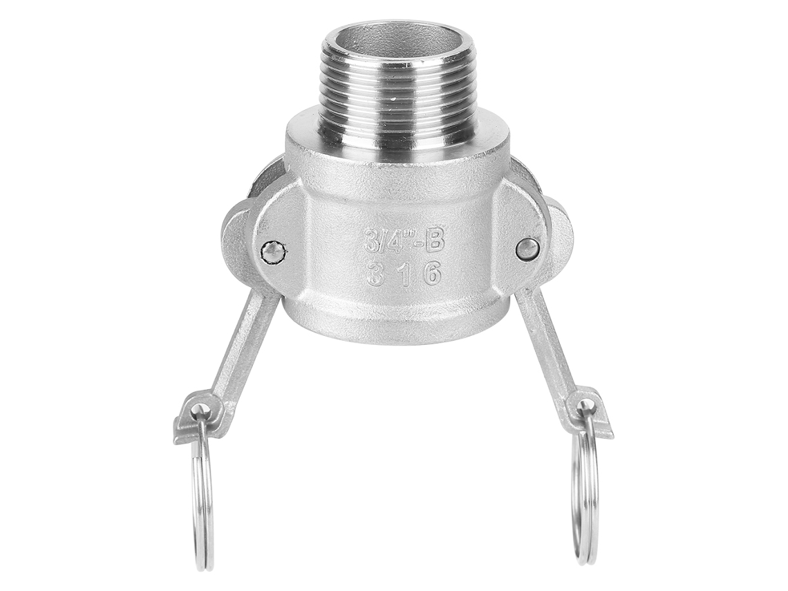 2026velora-adaptador De Bomba De Basura B Dn20 3/4" Acero Inoxidable Con Conector Camlock Hemmbra Y Rosca Macho
