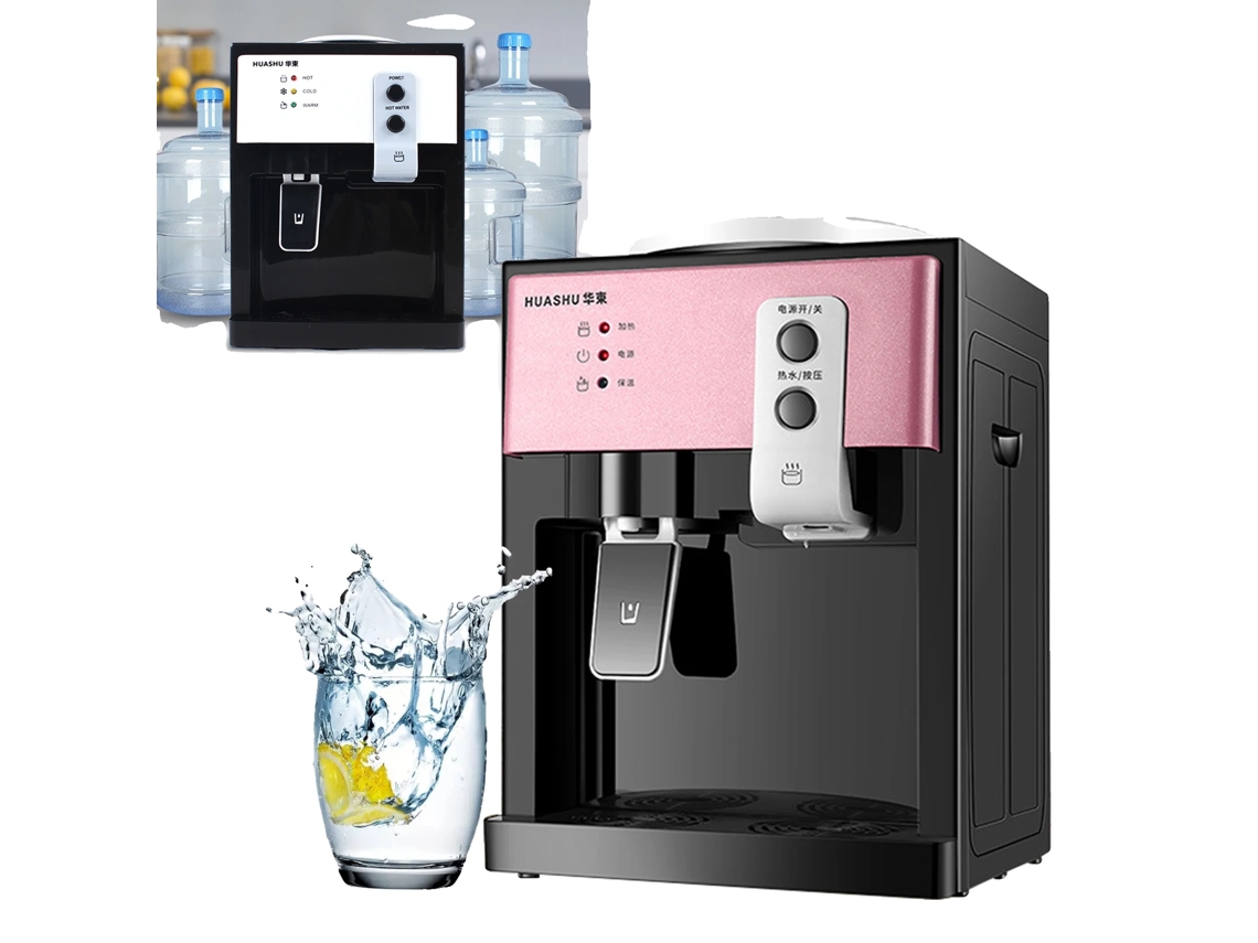 Dispensador de agua potable, potencia de calentamiento de 550 W, diseño elegante, oro rosa OEM