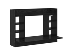 Escritorio | Mesa | Escritorio de pared, roble negro, 105 x 48 x 75 cm