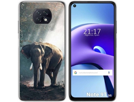 Carcasa Xiaomi Redmi Note 9T 5G TUMUNDOSMARTPHONE Elefante Multicolor