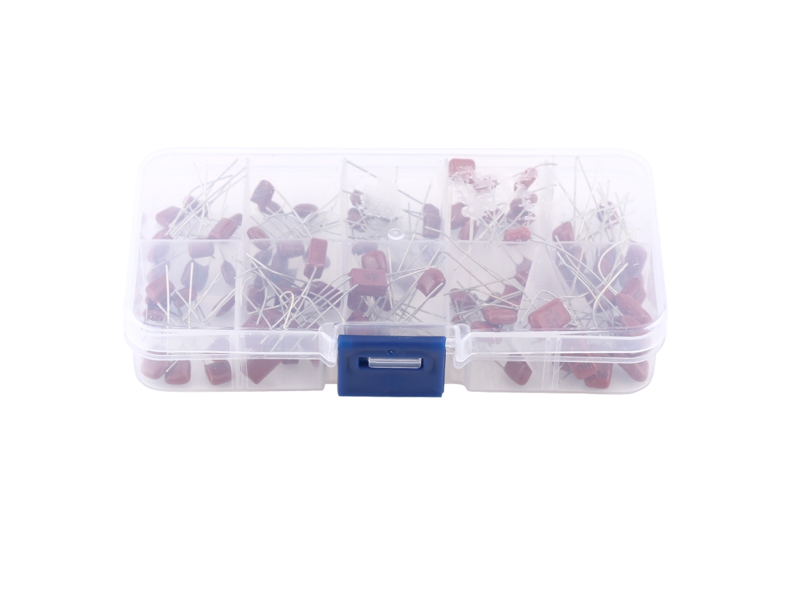 Kit de condensadores de polipropileno CBB, 10 valores, 100 unidades, 10 nF ~ 470 nF