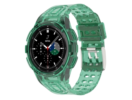 Correa TPU + PU para Samsung Galaxy Watch4 Classic 46mm - verde transparente