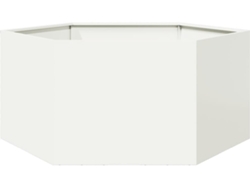 Jardinera VIDAXL Blanco Metal (104x90x45cm)