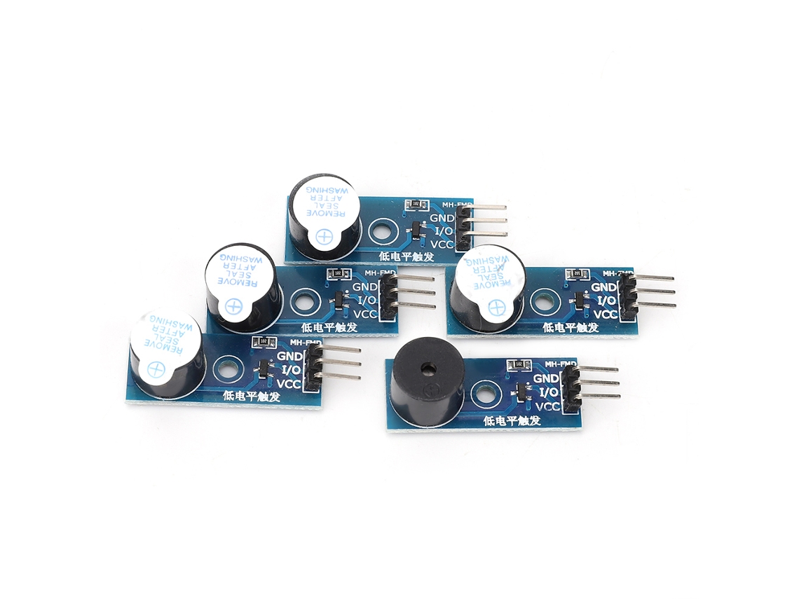 5 Módulos De Zumbador Activo De 3,3~5 V Con Activación De Bajo Nivel Y Placa De Control De 3 Pines.