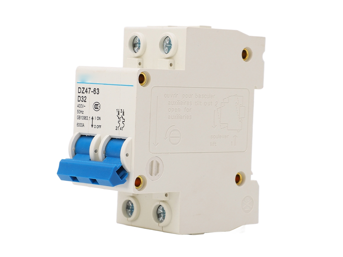 Disyuntor Miniatura Compacto Montaje Rail Din, 6000a, 400v, 32a, Protección Eléctrica