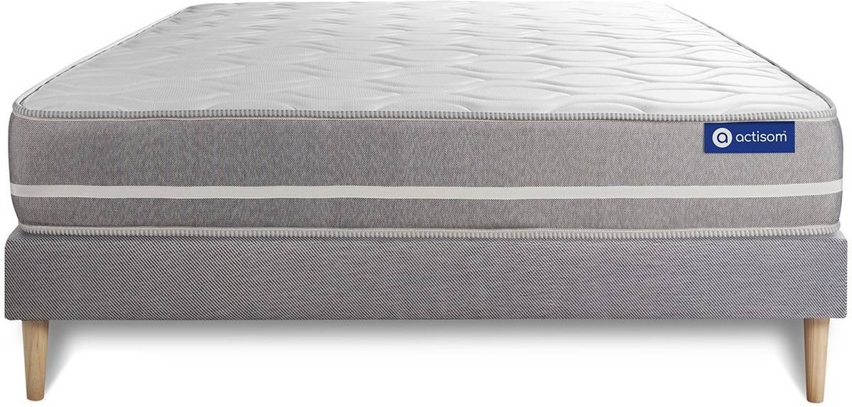 Conjunto de Somier + Colchón ACTISOM Actimemo Touch (Gris - 120x195cm)