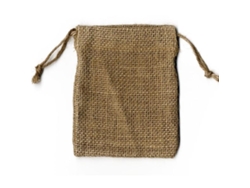 4 Bolsas De Arpillera 9 X 11,5 Cm