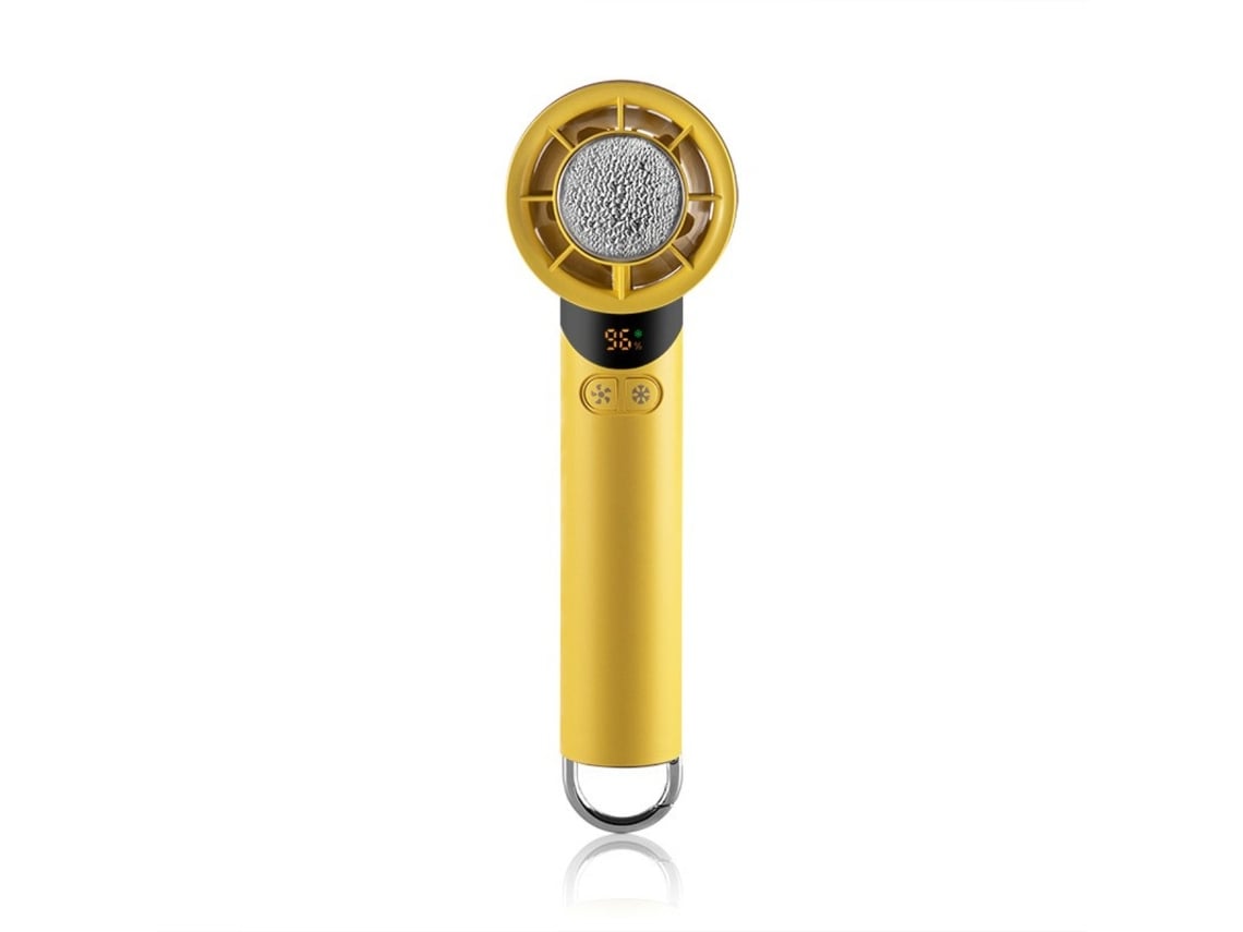 Mini ventilador con orejas de conejo, recargable por USB.