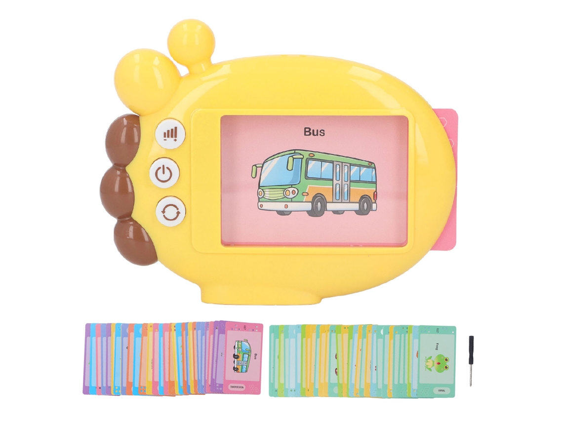 -tarjetas Flash Parlantes Dobles Lados Para Aprender Vocabulario Inglés Juguete Educativo Sensorial Para Niños Jirafa