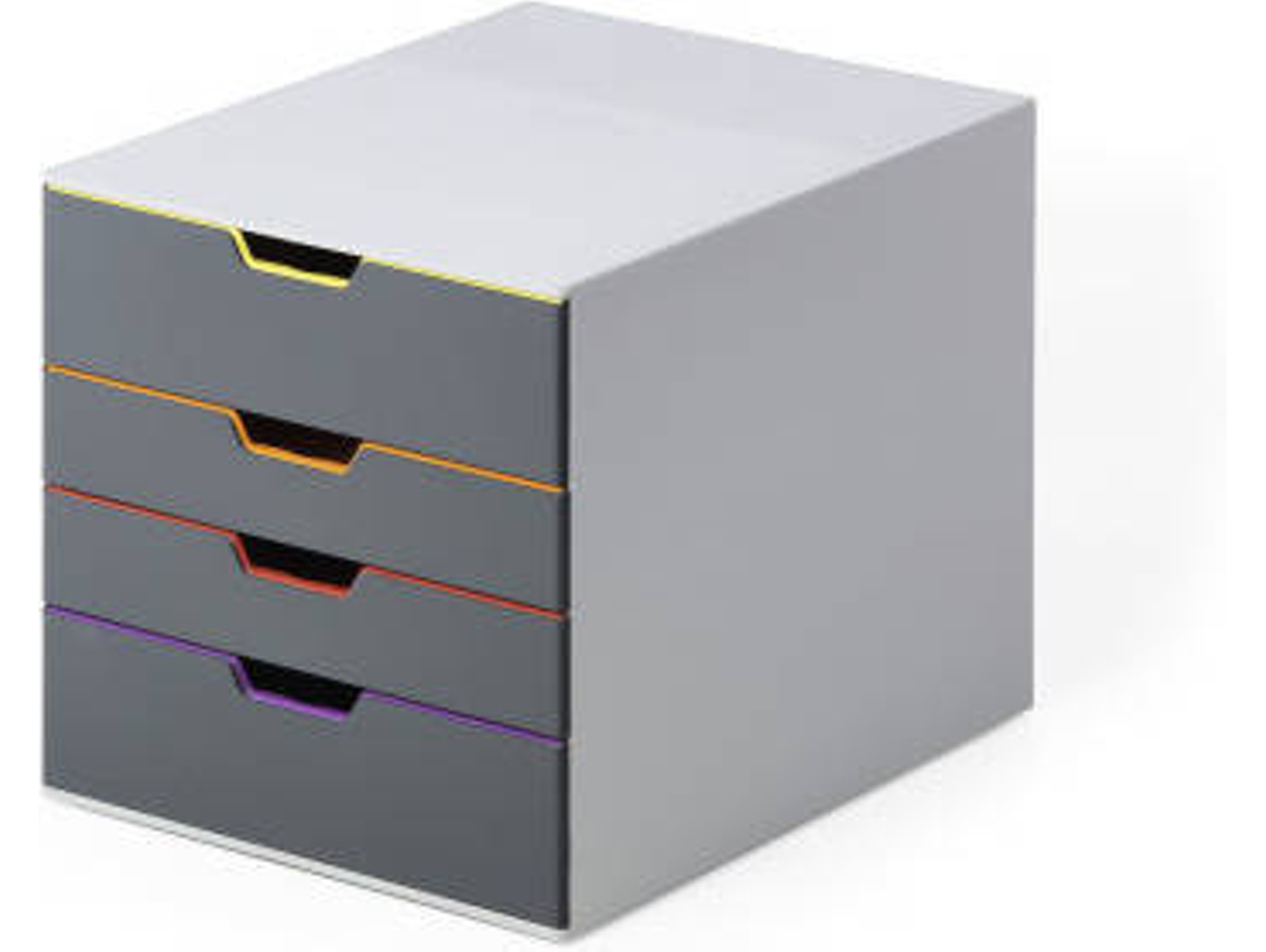Archivador DURABLE VARICOLOR (Gris - 29.2x35.6x28cm - Numero de cajones: 4 - Plástico)