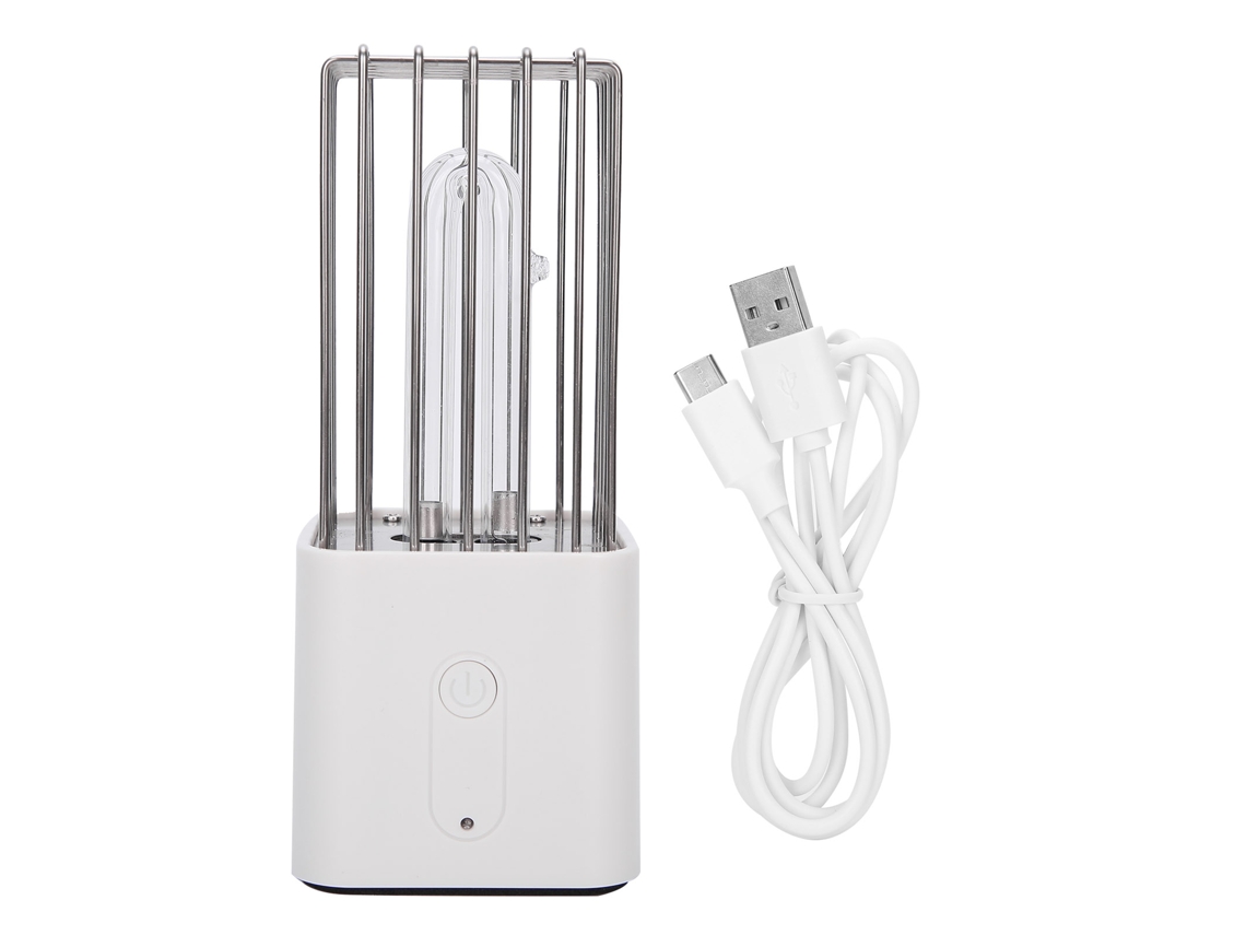 Lámpara de limpieza UV portátil Zl 28c con carga USB y temporizador