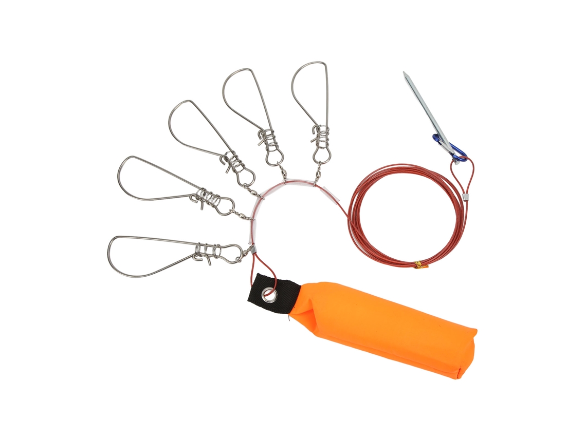 Kit De Pesca Con Peces Vivos Con Flotador De Espuma Y 5 Anzuelos De Acero Inoxidable Para Pesca Al Aire Libre.