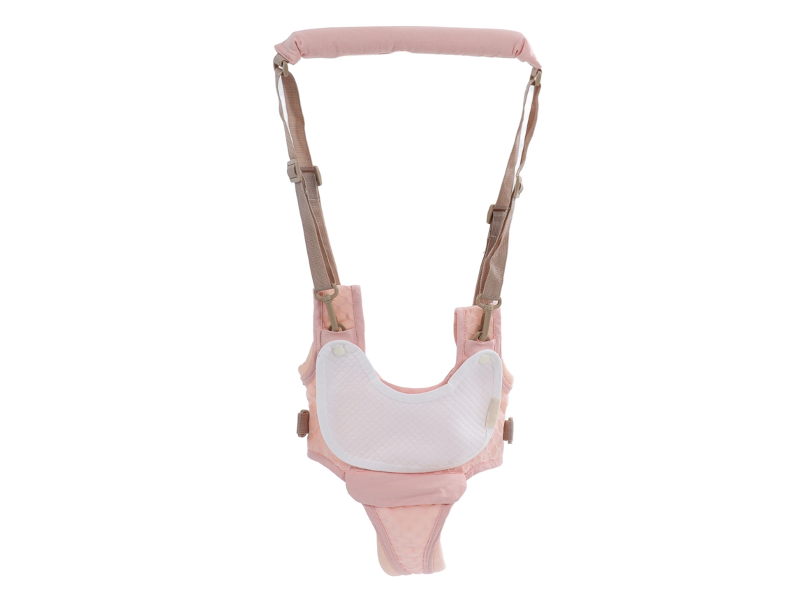 Andador Harnais Para Bebé, Ligero Y Ajustable, Con Cojín Auxiliar Extraíble, Para Bebés De 8 A 24 Meses, Color Rosa Sakura.