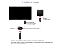 Repetidor de control remoto por infrarrojos con adaptador USB y transmisor, compatible con dispositivos de hasta 2 m, luces CHARM.