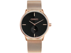Reloj Femenino De Acero Inoxidable Con Pulsera De Malla En Oro Rosa Masculino Pretoyuysan