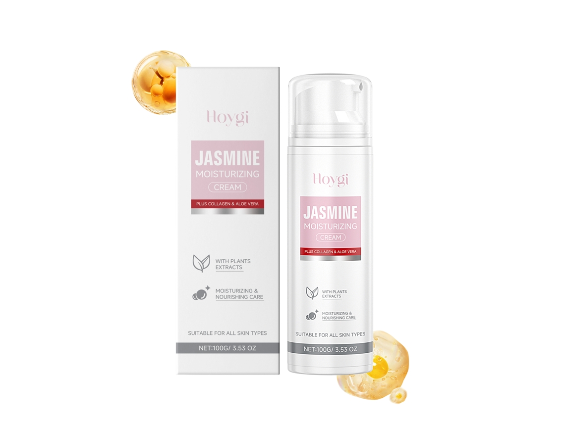 Crema hidratante de colágeno con jazmín para la piel