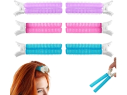 6 pinzas grandes para el cabello - Pinzas portátiles para el cabello - Para levantar la raíz del flequillo - Para peinar el cabello