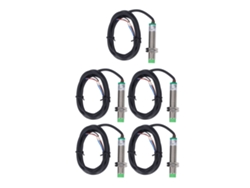 2026velora-5pcs Sensor De Proximidad Inductivo M12 Pnp Ip65 Impermeable 6-36vdc Sin Contacto