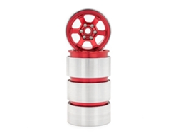 Aro De Liga De Alumínio Beadlock 1.9in Jogo De 4 Para Carro Rc 1/10 Trx4 Axial Scx10 Iii Axi03007 Axi03003