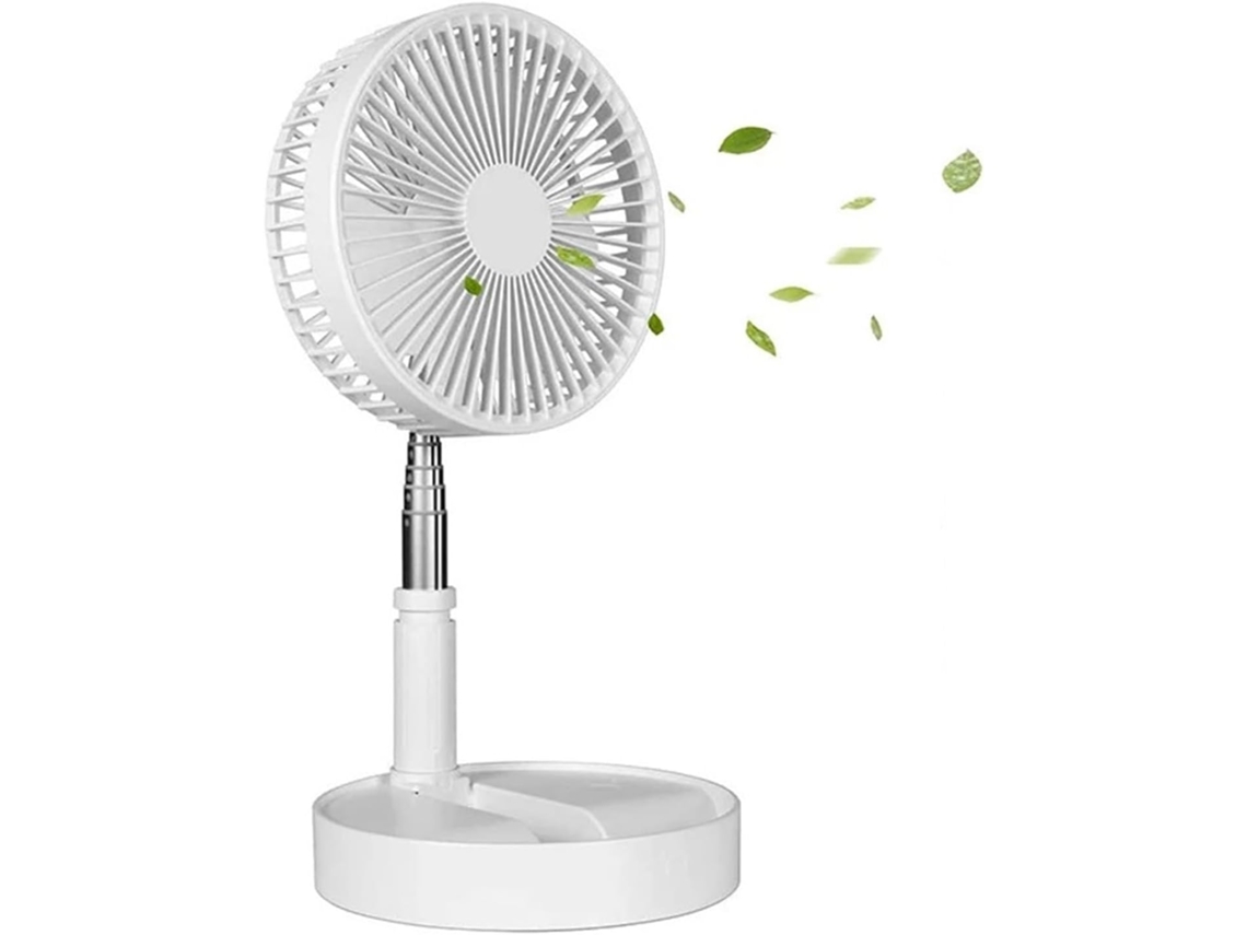 Ventilador De Escritorio Usb Ventilador Pie Telescópico Portátil 7200 Mah Refrigeración Eléctrica Plegable