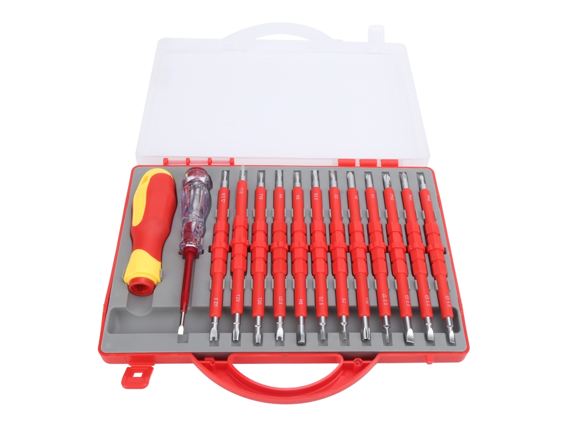 Kit De Destornilladores Con Puntas Magnéticas Aisladas Y Lápiz Eléctrico - Herramientas De Ferretería