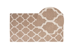 Alfombra de pelo corto BELIANI Erbaa de Lana Beige 80x150