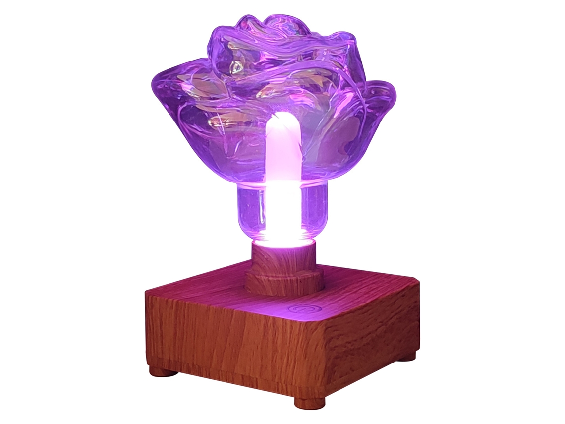 2026-luz Nocturna Romántica Led Rosa Con Control Táctil Rgbw, Usb Recargable 1200mah Para Dormitorio Y Ambiente